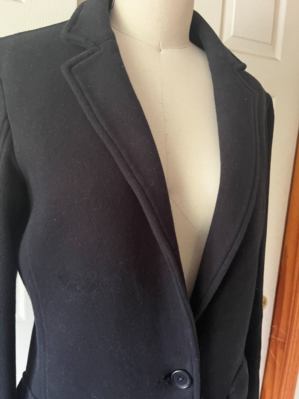 Standard James Perse Cotton Black Longline Jacket Size 4 - 6 (James Perse 2) - Picture 2 of 6